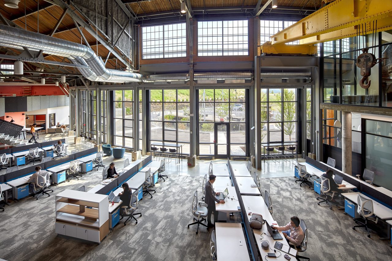 Exterior and interior photography of the Roundhouse