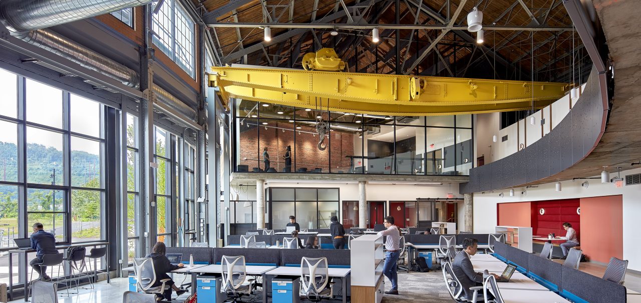 Exterior and interior photography of the Roundhouse