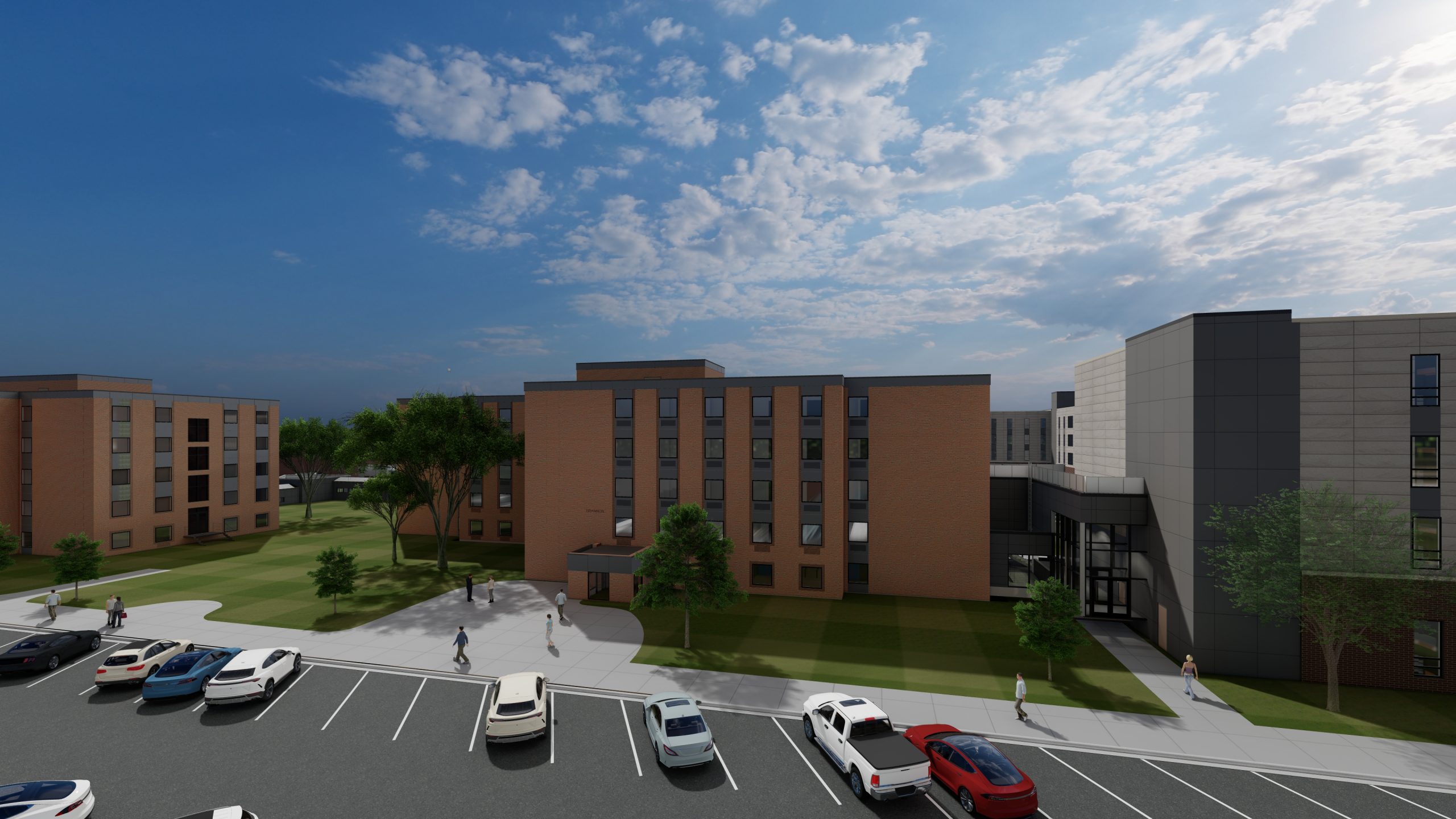 Rendering of the renovated Brannon Hall | Image Courtesy of ICON Architectural Group