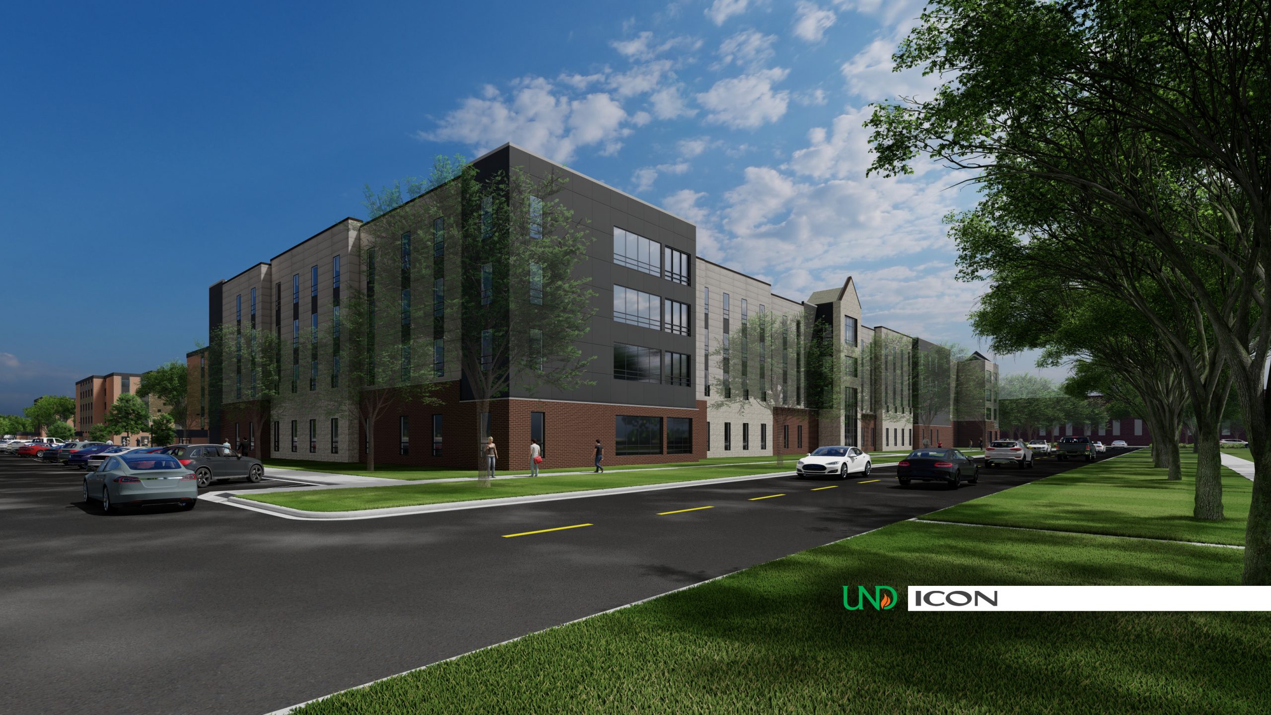 Rendering of the new McVey Hall | Image Courtesy of ICON Architectural Group